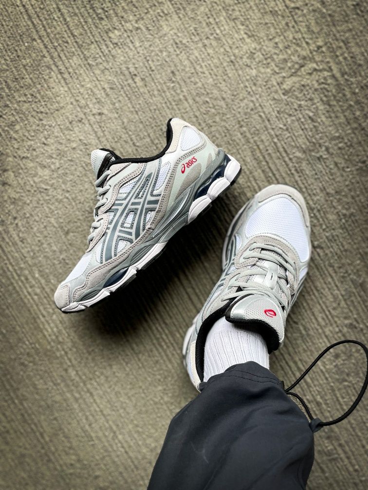 Кросівки чоловічі Asics Gel NYC Navy Steel та White Steel Grey