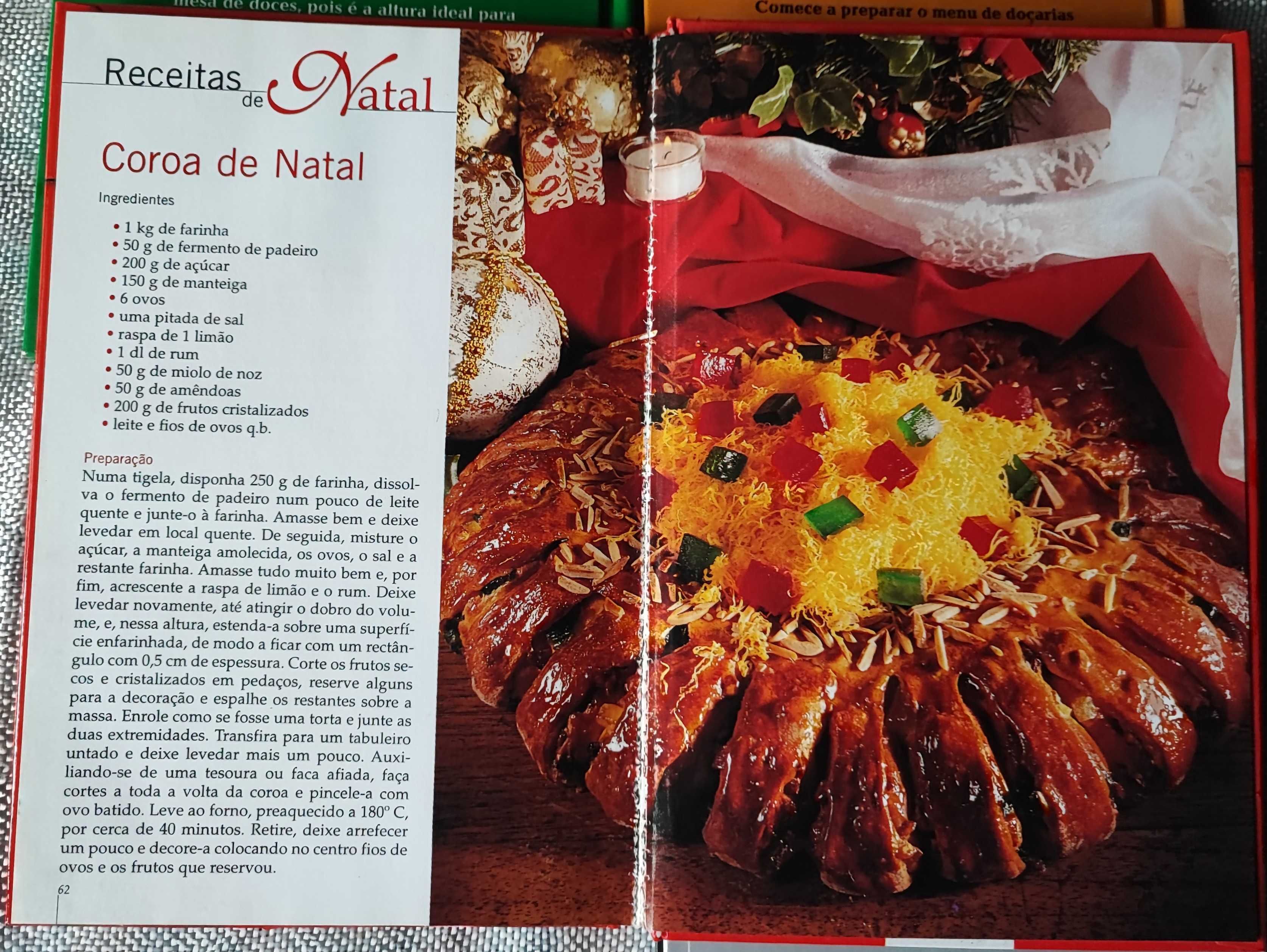 Lote de livros de receitas de Natal