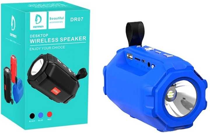 Портативна Bluetooth колонка DENMEN DR07 Micro-SD , USB, Радіо,