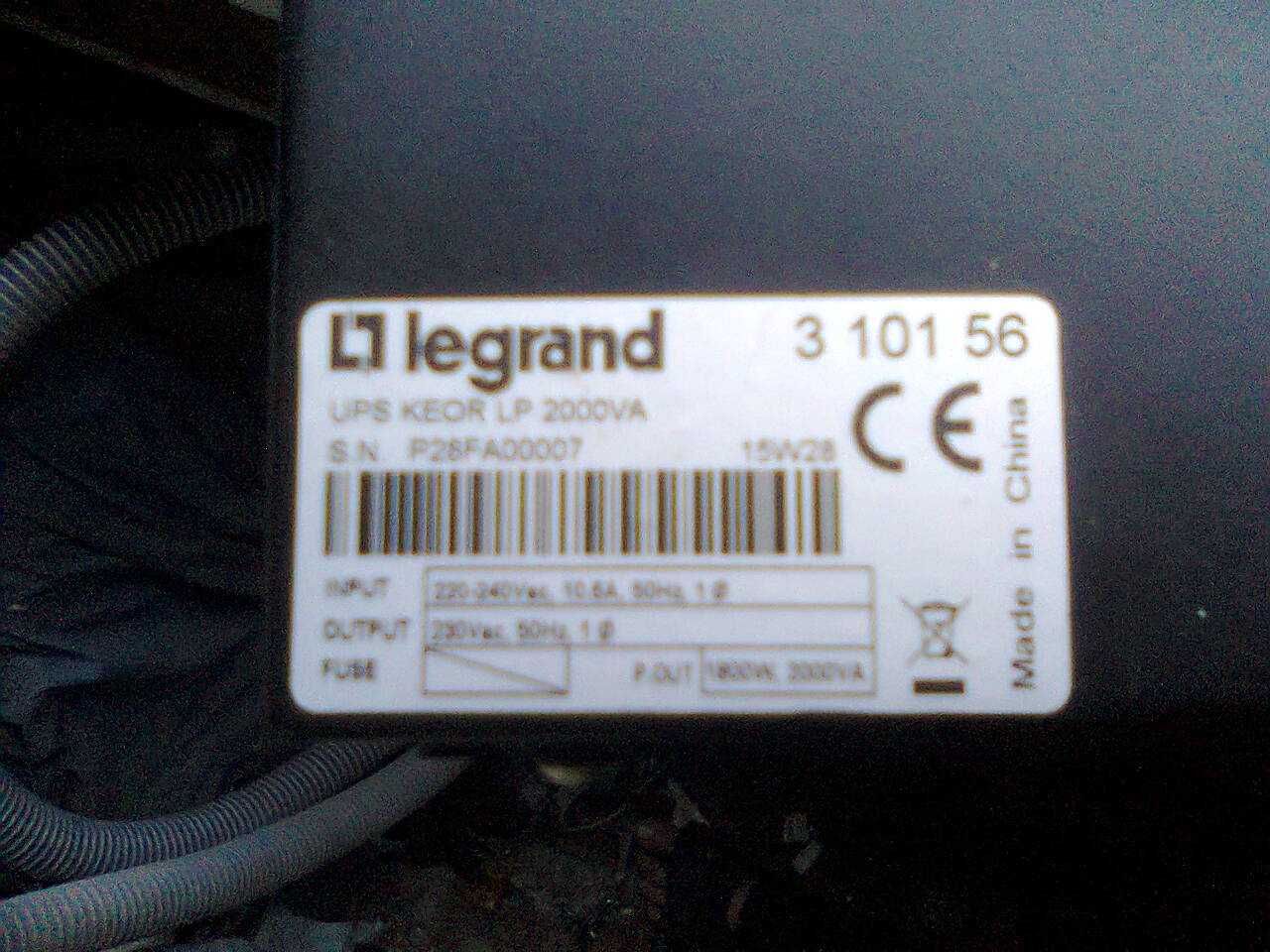 ИБП, бесперебойник синус онлайн 1800 Ватт Legrand KEOR LP 2000VA