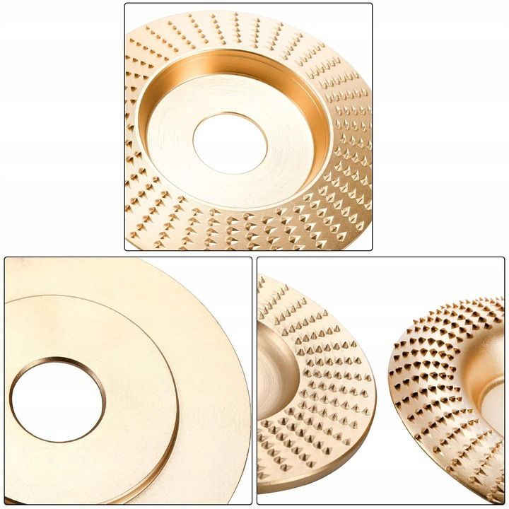 3x Tarcza Do Szlifowania Frez Do Drewna 100mm 16mm Frez Tarnik Ścierne