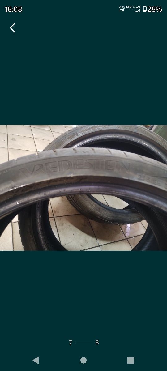 225/35R19 opony letnie 2szt vredestein