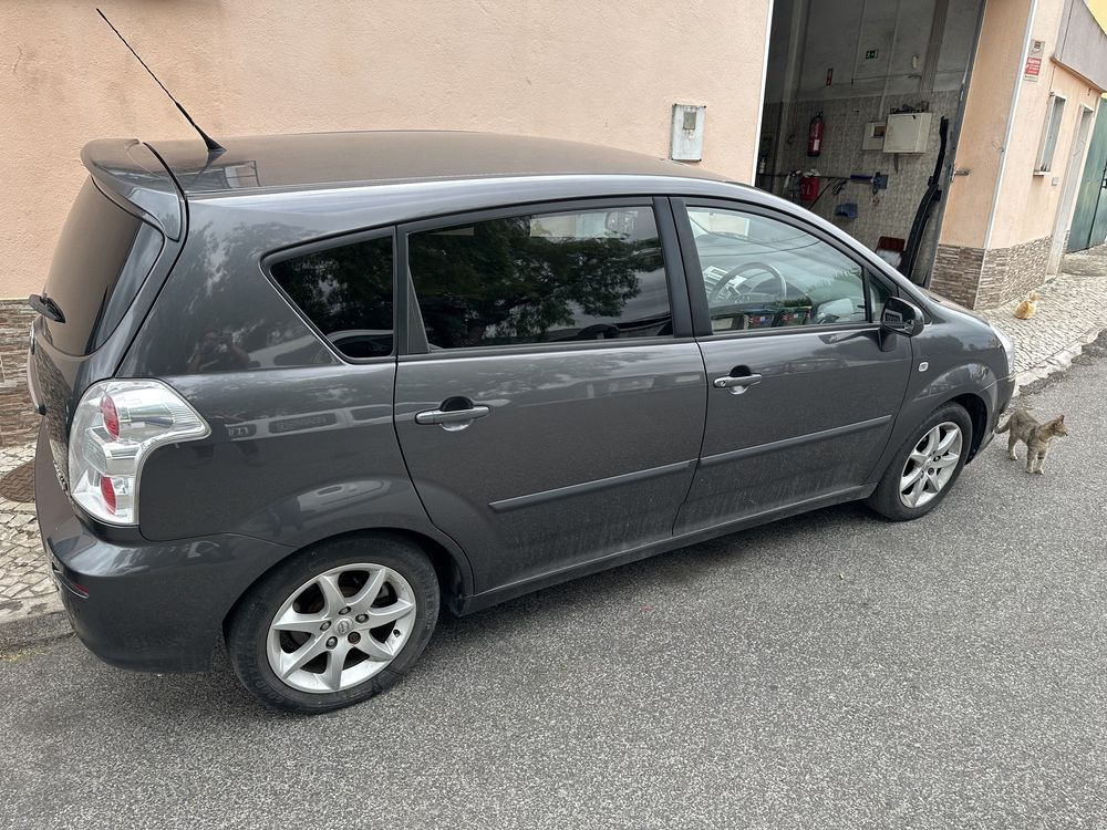 Toyota 2.2 d4d corolla verso motor caixa apoio transmissão vidro escuro fumado mala porta trás