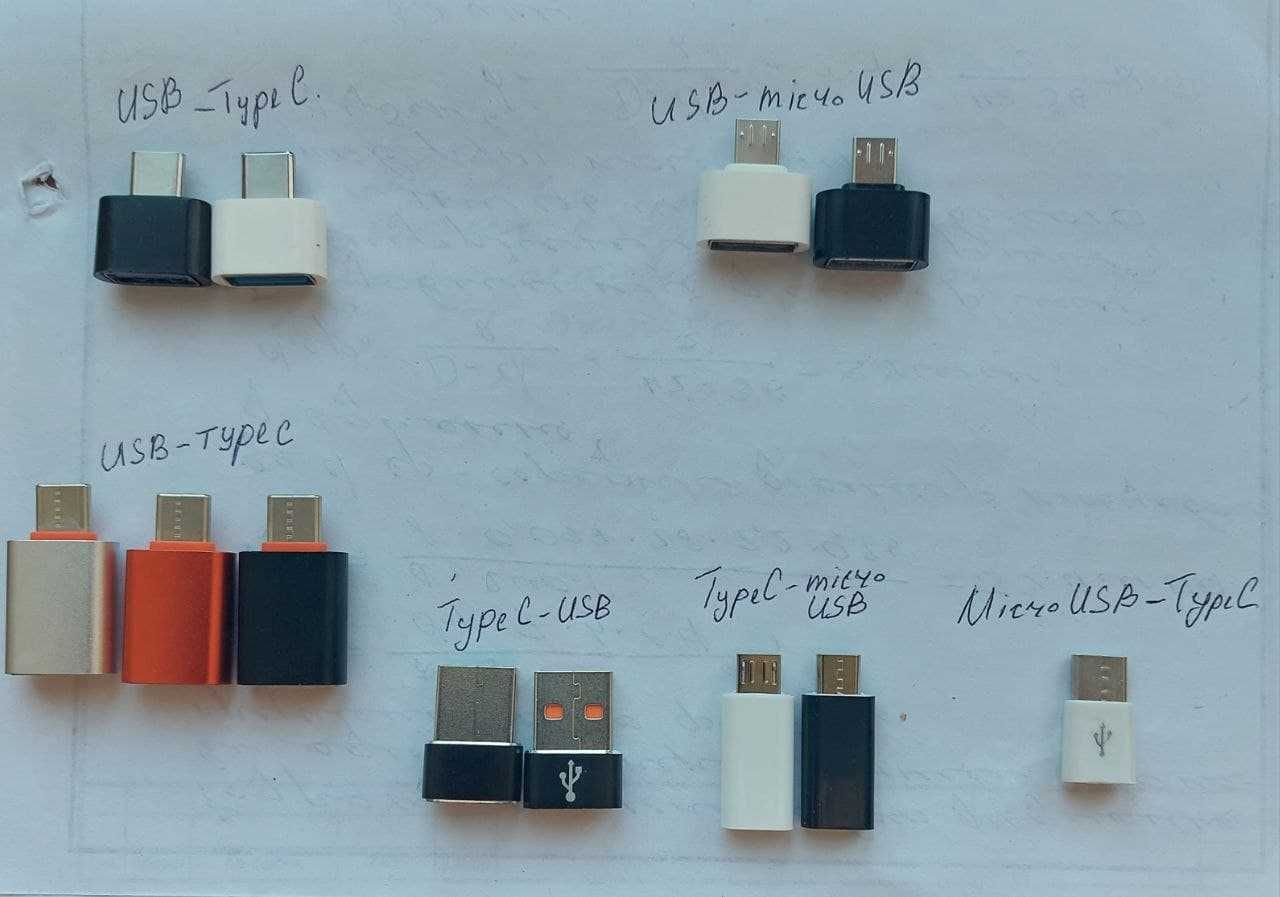 Otg usb перехідник до телефонів, планшетів, флешок тощо
