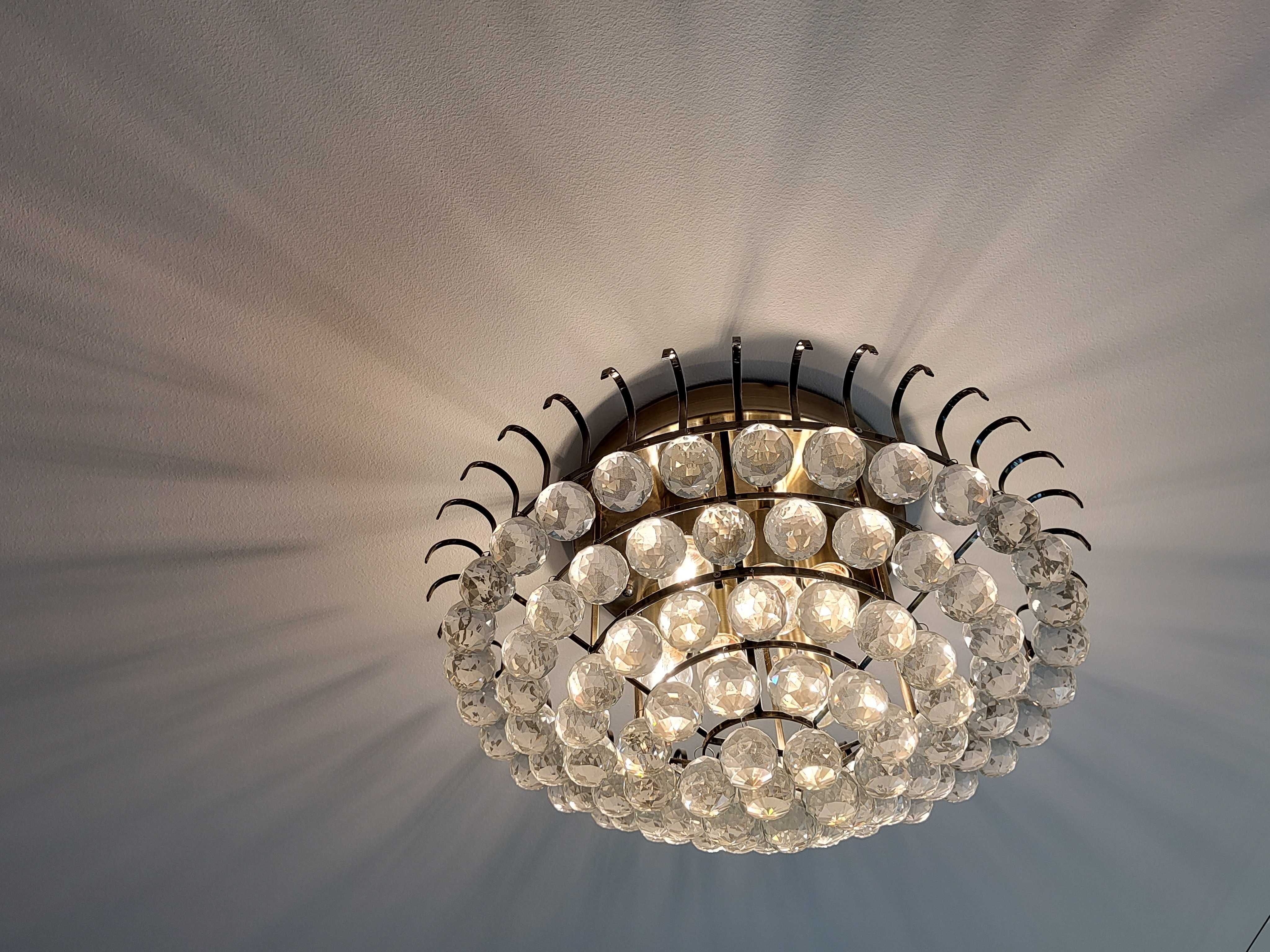 Lampa sufitowa Żyrandol z kryształami