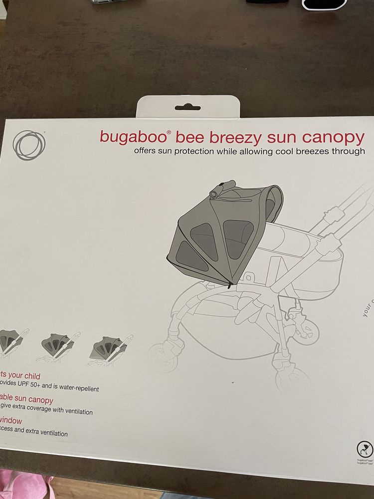 Daszek letni bugaboo bee nowy soft pink