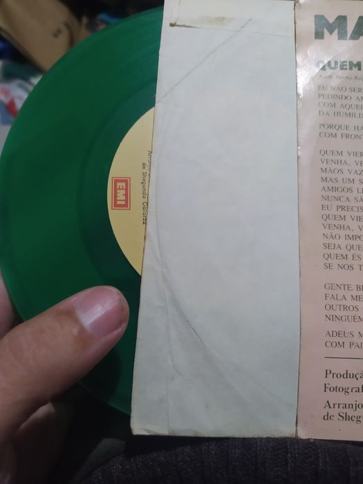 Marco Paulo quem vier por bem disco vinil verde