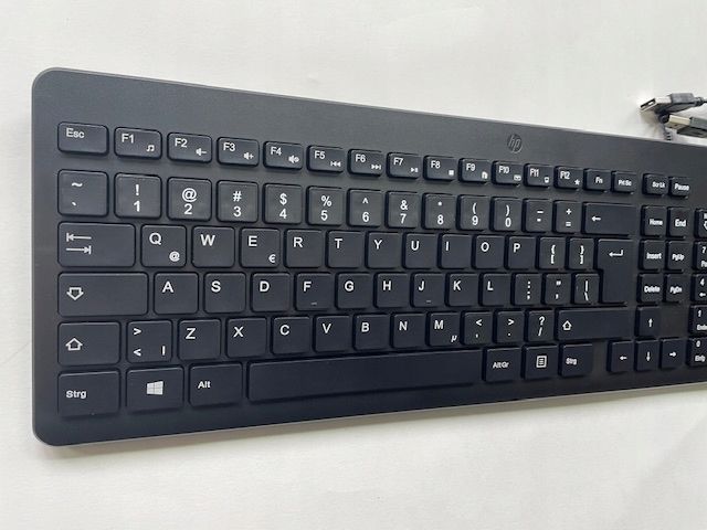 zestaw przewodowy klawiatura i mysz hp 150 czarny qwerty opis