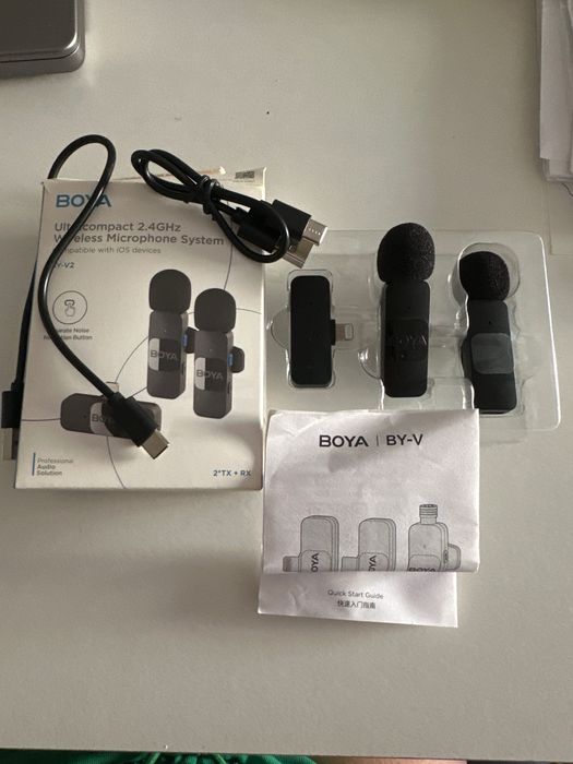 Microfone de Lapela BOYA- BY-V2 [Lightning]