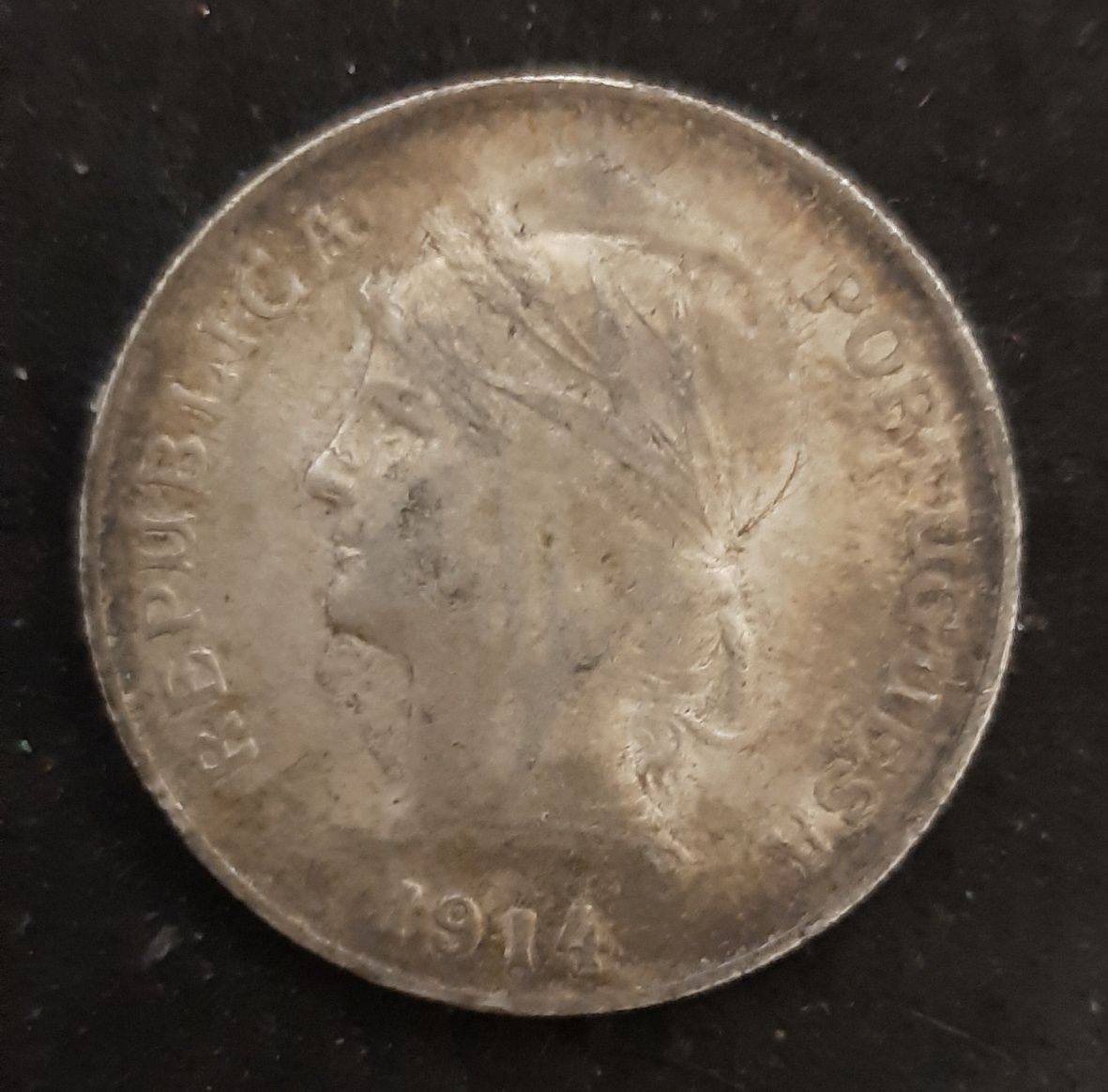 Moeda Prata 50 Centavos 1914