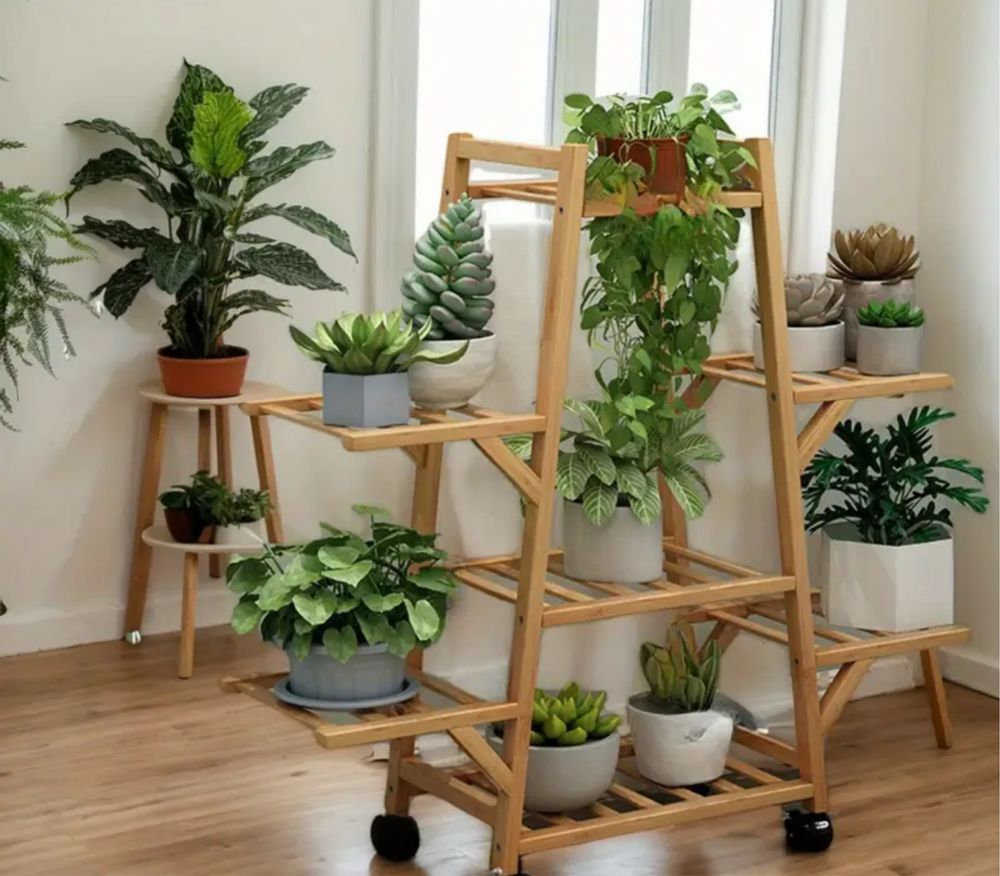 Suporte para Plantas de Bambu