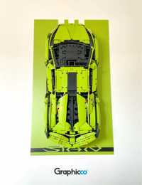 Expositor de Parede para Lego Technic 42115 Lamborghini Sián Acrilico