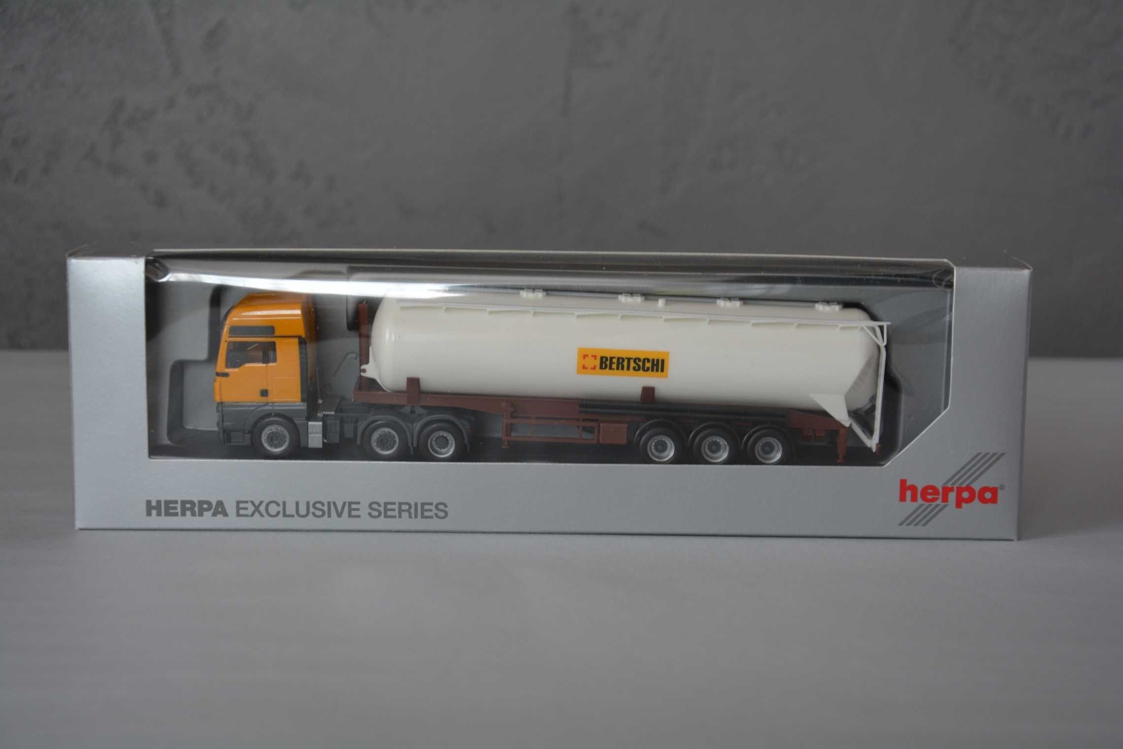 1:87 (H0) Herpa 294461 - MAN TGX XLX (6x2) kippsilo - Bertschi (CH)