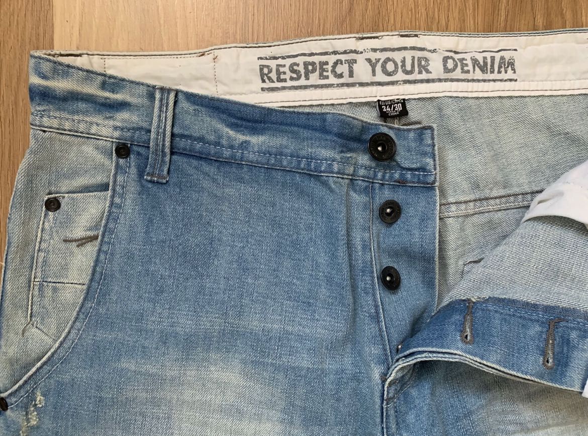 Spodnie męskie jeans jasny rozm. L/XL