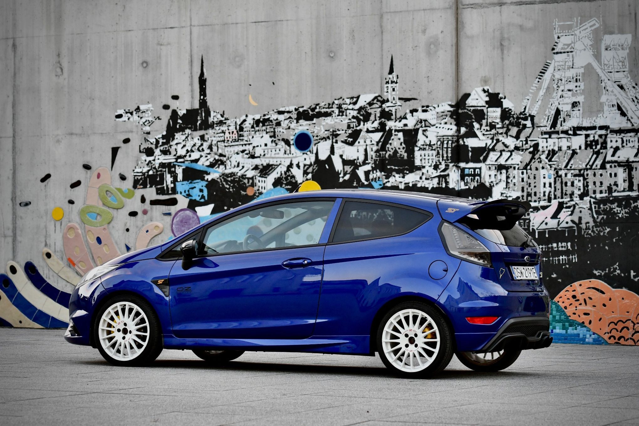 Ford Fiesta FORD FIESTA - 250HP, Recaro, Hybrydowe Turbo, downpipe, Oz R - FOTO!