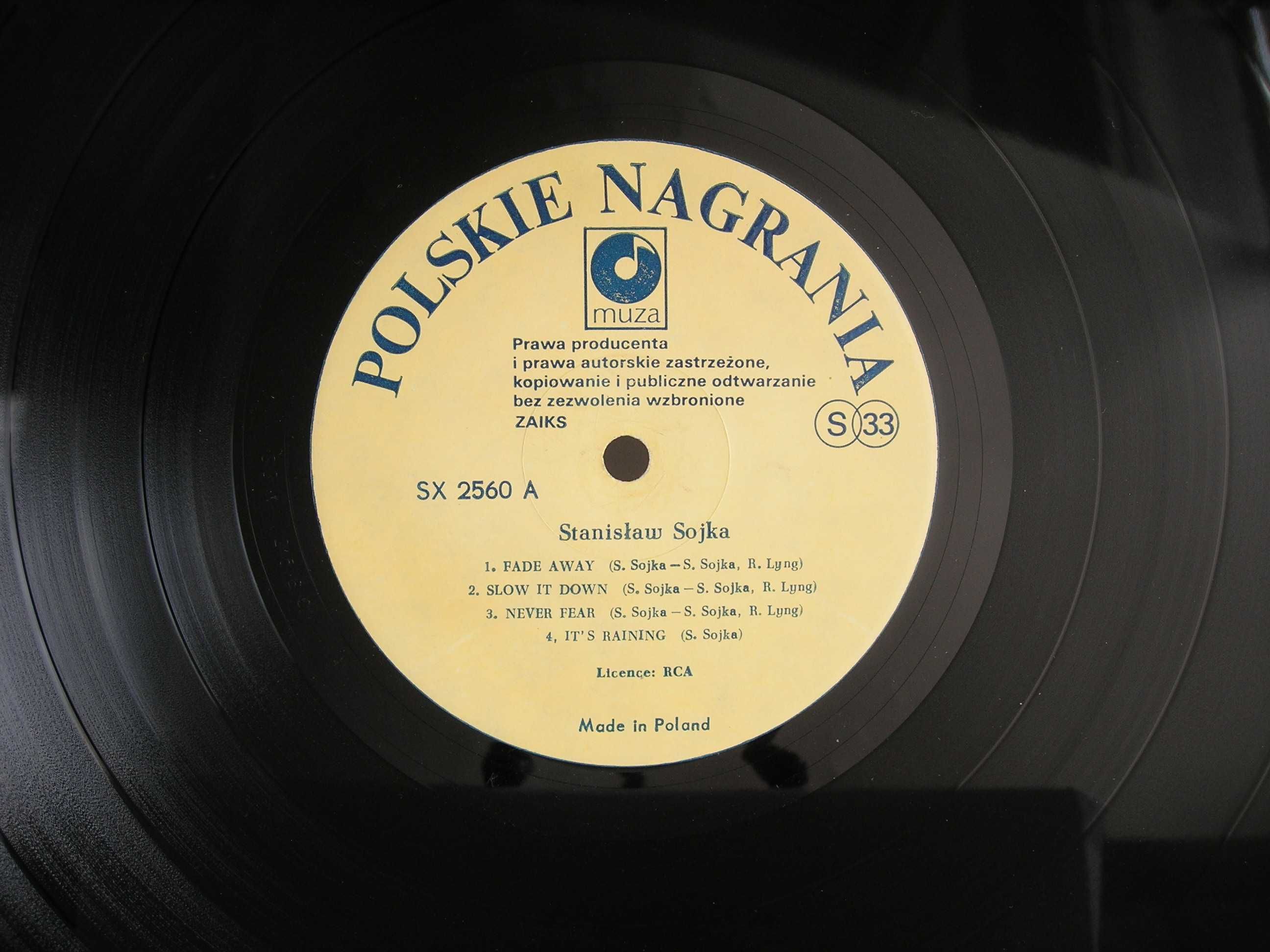 "Stanisław Sojka" Stanisław Sojka vinyl Polskie Nagrania Muza 1987