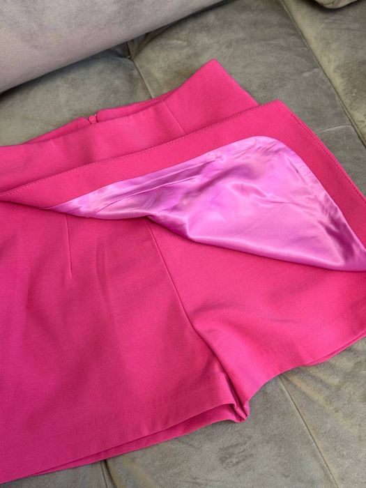 Ярко-розовый костюм Gepur Пиджак + юбка-шорты