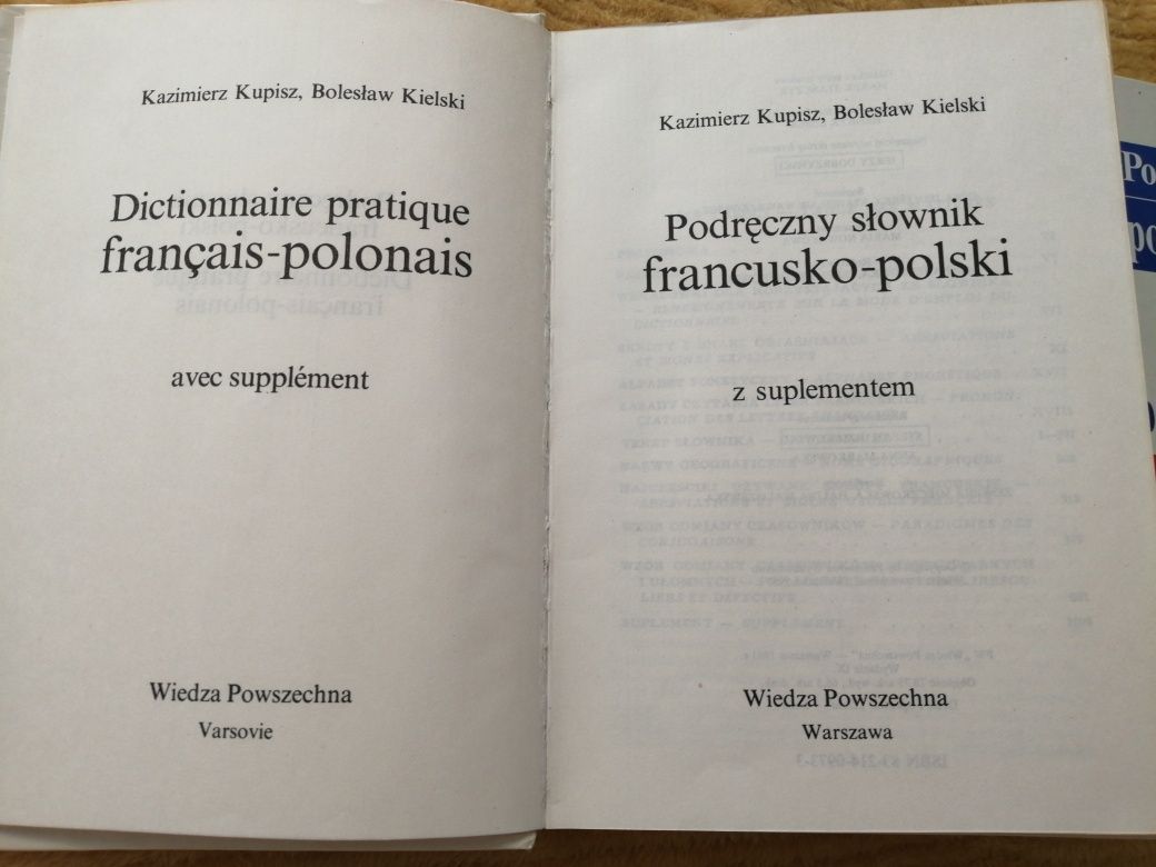 Podręczny słownik francusko-polski i polsko-francuski 2 tomy