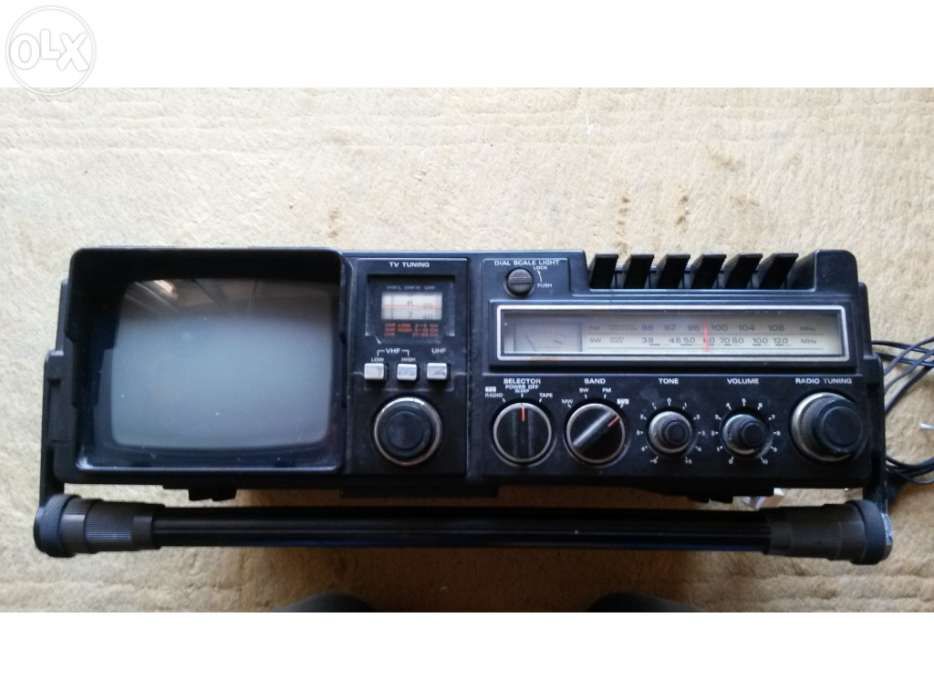 Tv-fm/sw/mw radio cassette recorder