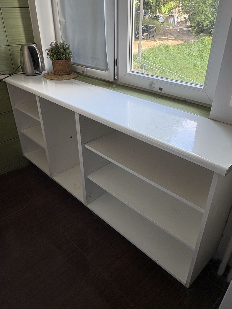 Szafka szafki kuchenne 3 szt bez frontów 180 cmx30 cmx85cm z blatem