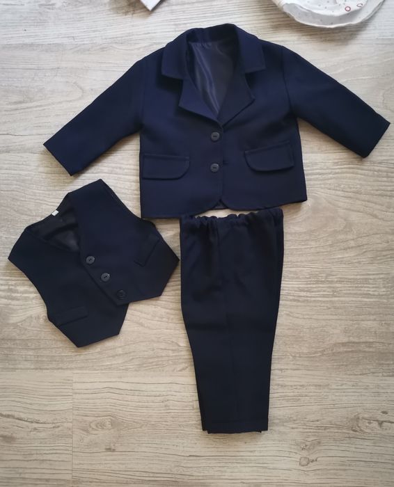 Komplet + przebranie  marynarka spodnie kamizelka buty koszula 74-80 +