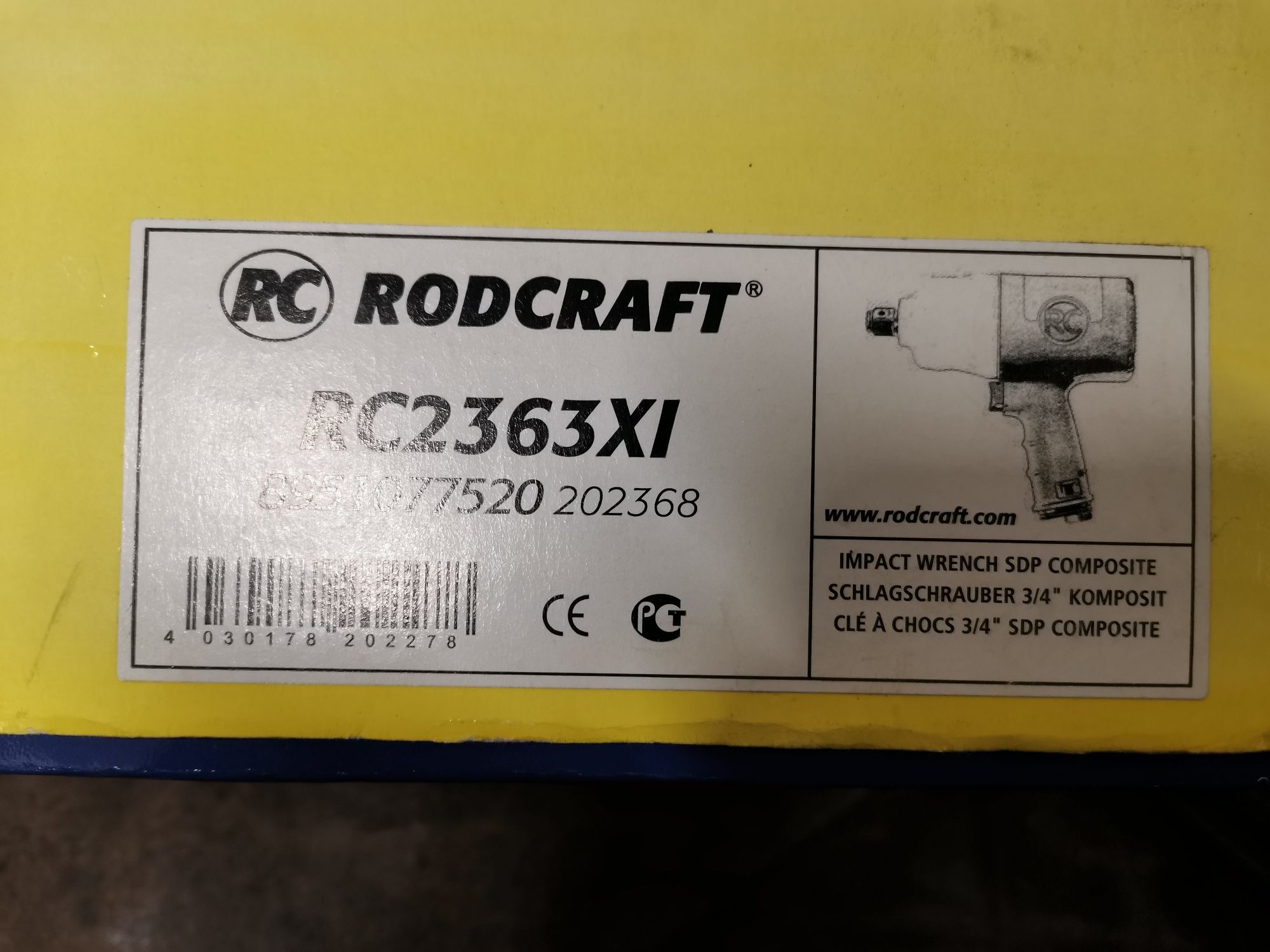 Пневмогайковерт Rodcraft 2363Xi