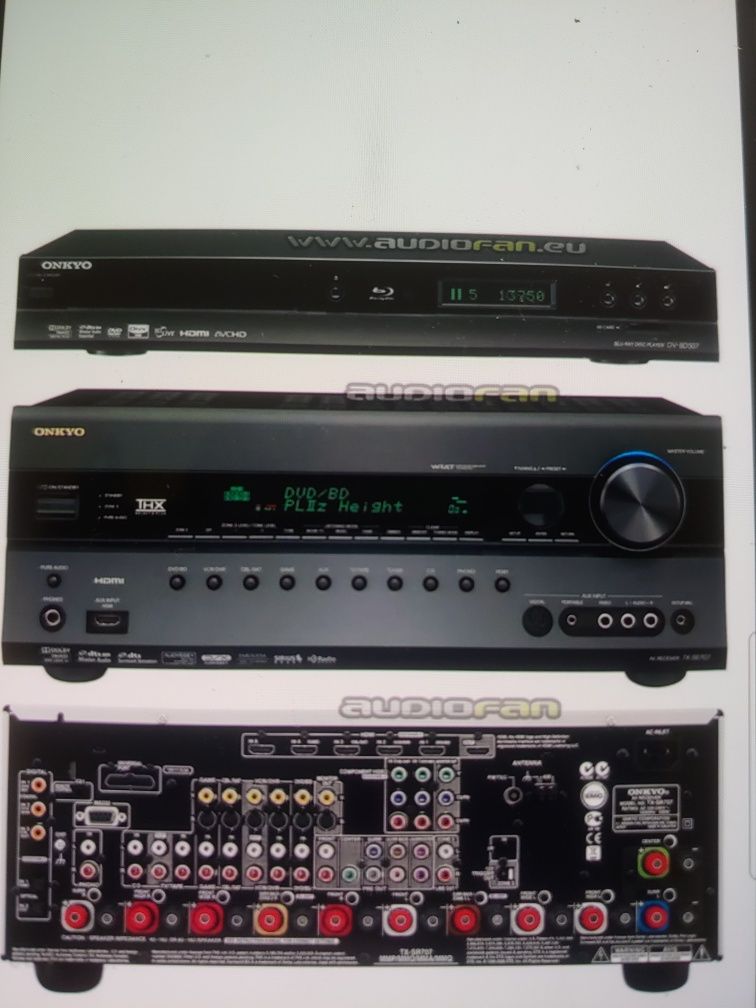 Amplituner Onkyo TX-SR 707 bez wady DSP