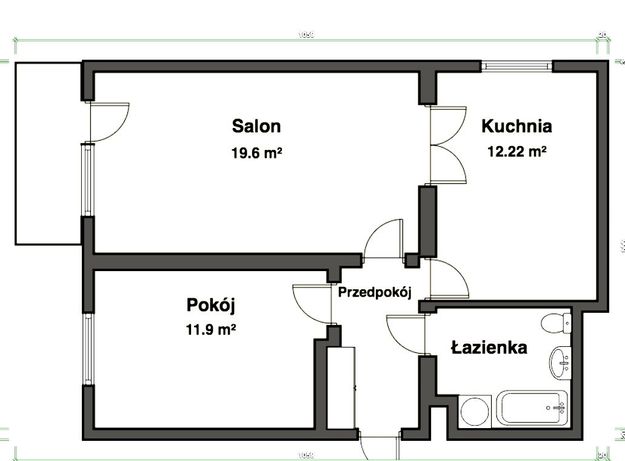 Borek Fałęcki, ul. Zakopiańska 2 osobne pokoje, przy linii tramwajowej