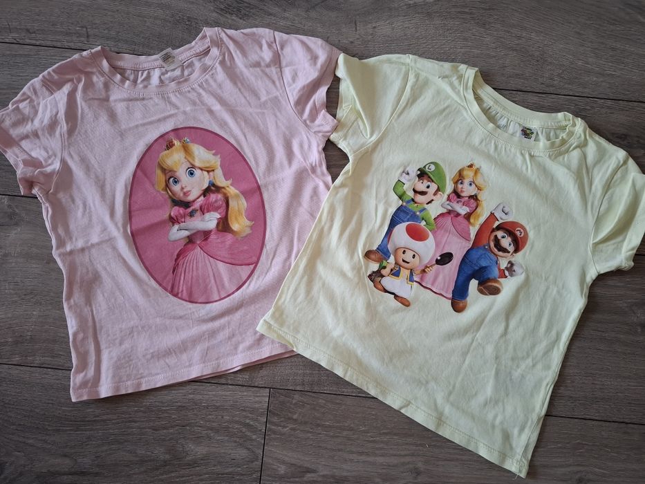 Koszulki bluzki HM H&M 110 116 tshirt koszulka bluzka