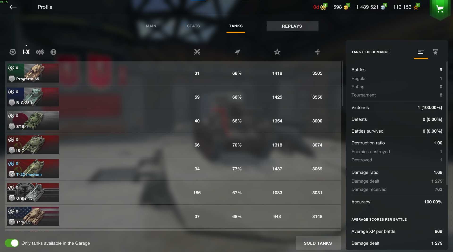 Продаж Топ аккаунту WoT Blitz (EU)