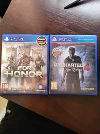 Диски PS4 For Honor i Uncharted 4