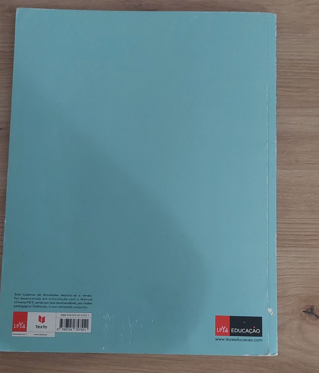 Caderno de Atividades - Físico-Química - 9°Ano