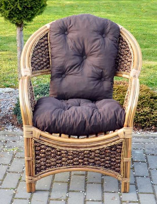 Meble Ogrodowe Rattanowe Idealne Na Balkon Taras Ratan Naturalny !!!