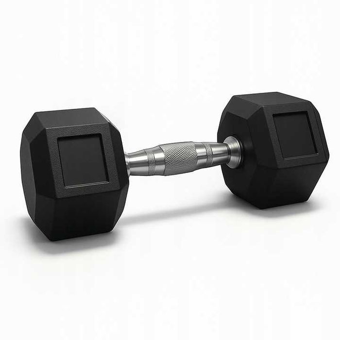Hantel żeliwny hex 22,5kg żeliwne do ćwiczeń gumowany żeliwo powlekane