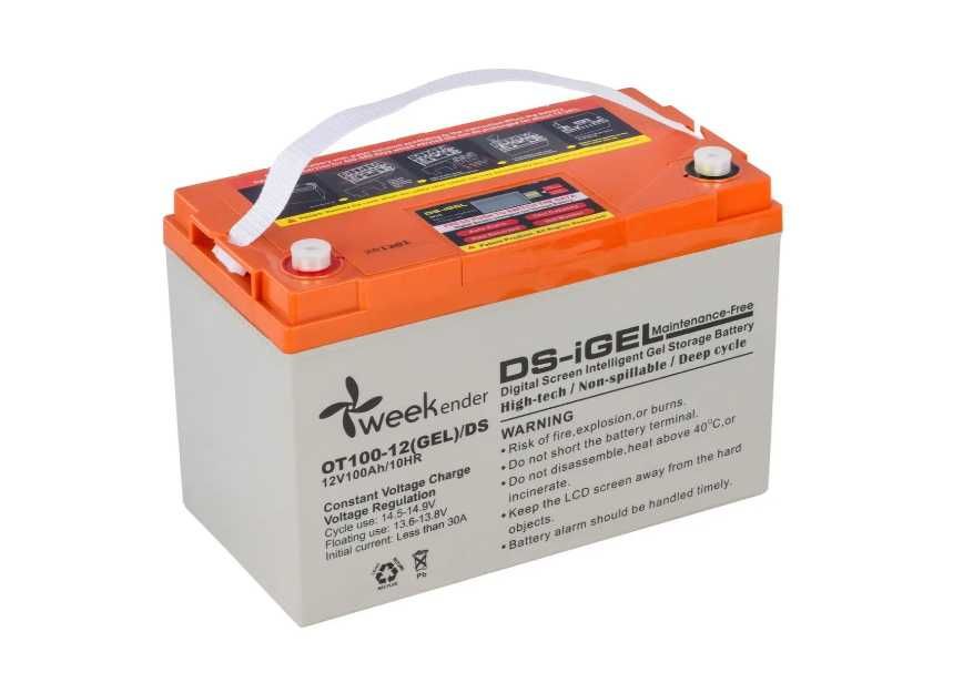 Гелевый аккумулятор Weekender DS 100Ah 12V с дисплеем 30.5 кг