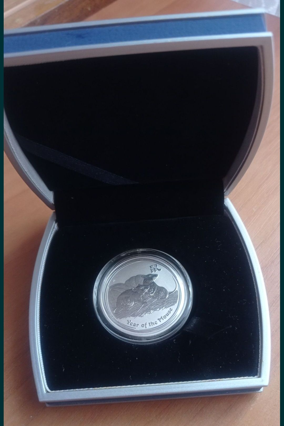 Срібна монета номіналом 50 центів,  Австралія , 2008 рік, Рік миші.