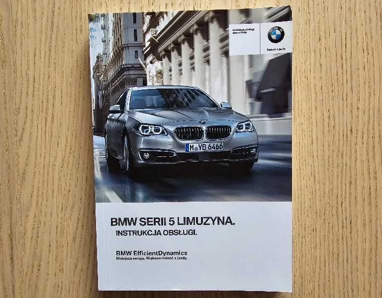 Oryginalna instrukcja obsługi w języku polskim BMW 5 F10-F11 limuzyna