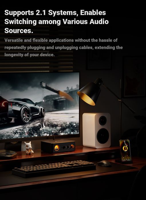 Fosi Audio MC351 2.1 Канальный Интегрированный Усилитель/ЦАП/Bluetooth