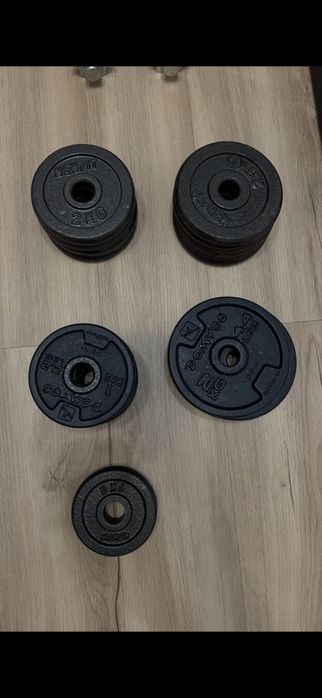 Discos/anilhas/pesos de ferro musculação