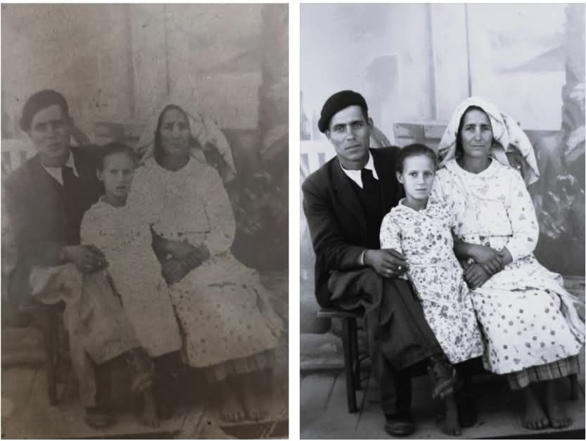 Restauro/recuperação de fotografias antigas