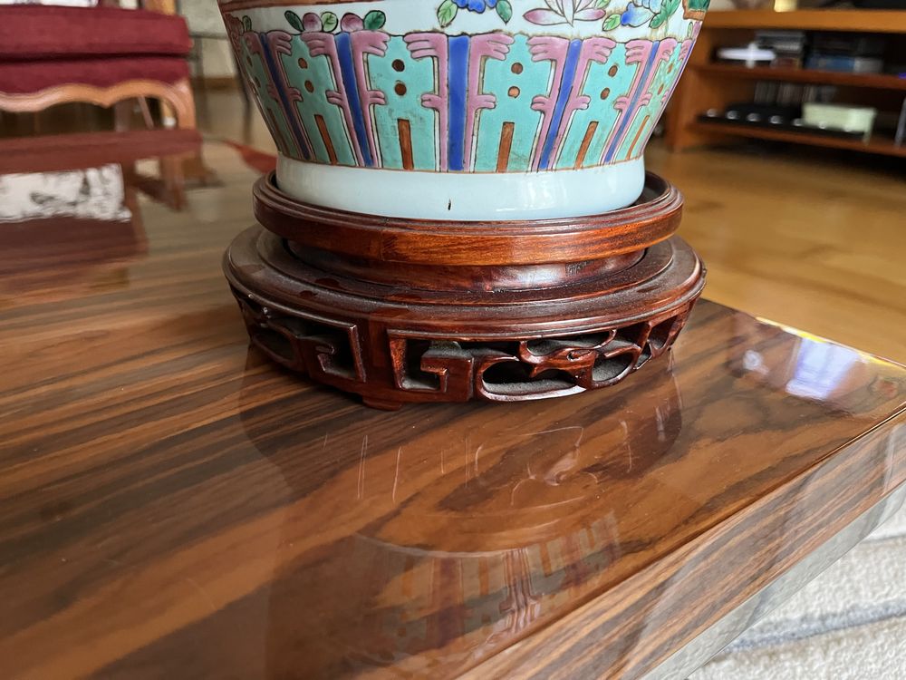 Pote vintage com suporte