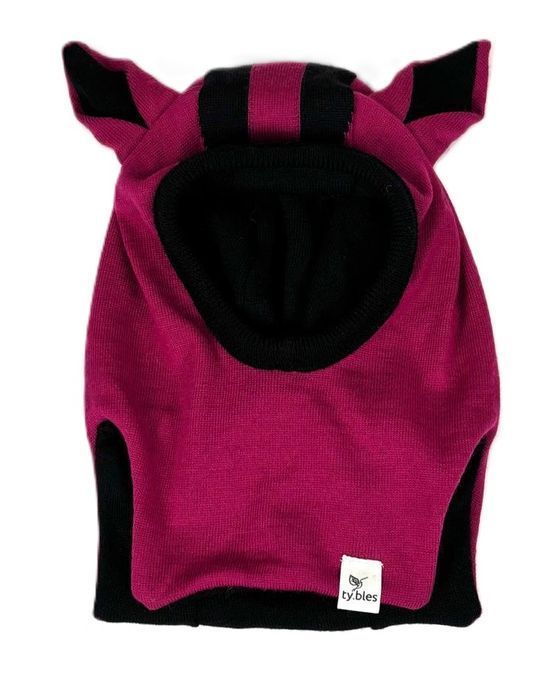 Czapka kominiarka 100% wełna pure newwool merino 3-9 miesięcy wełniana