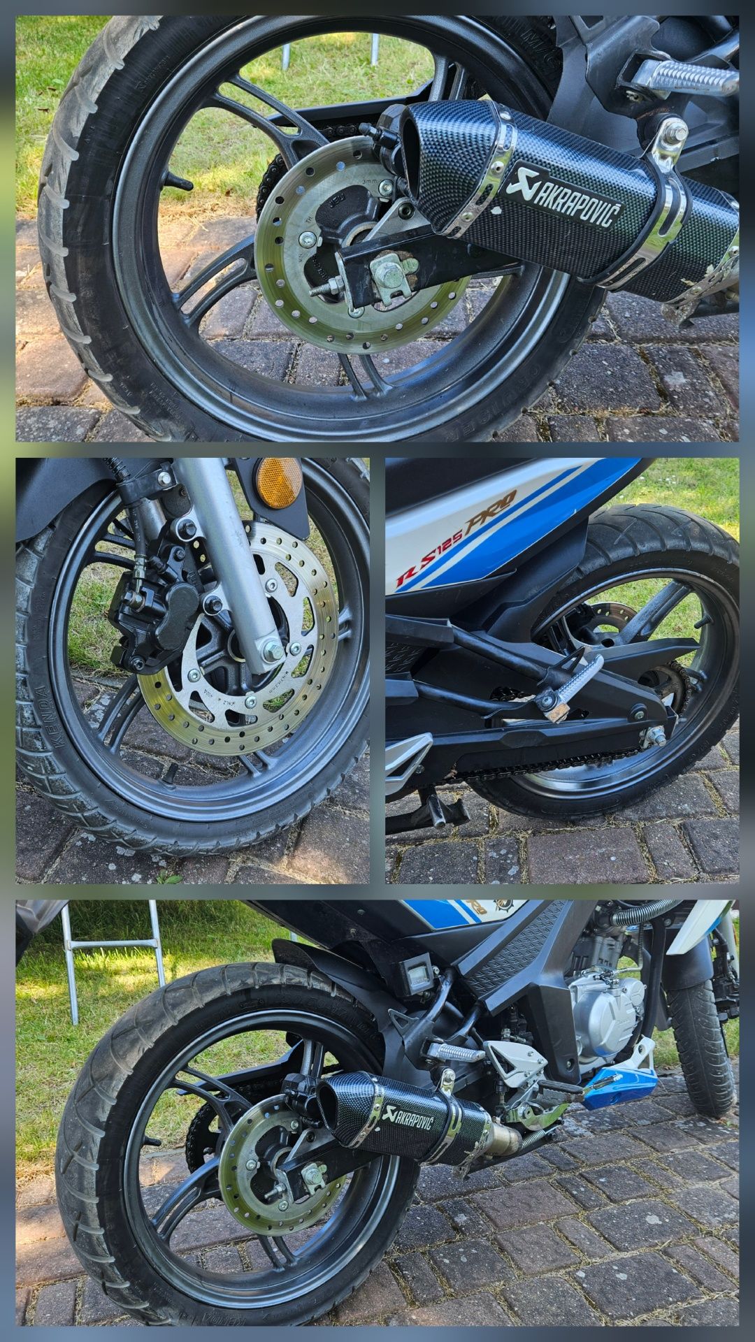 Junak RS 125 PRO 2016r wydech Akrapović
