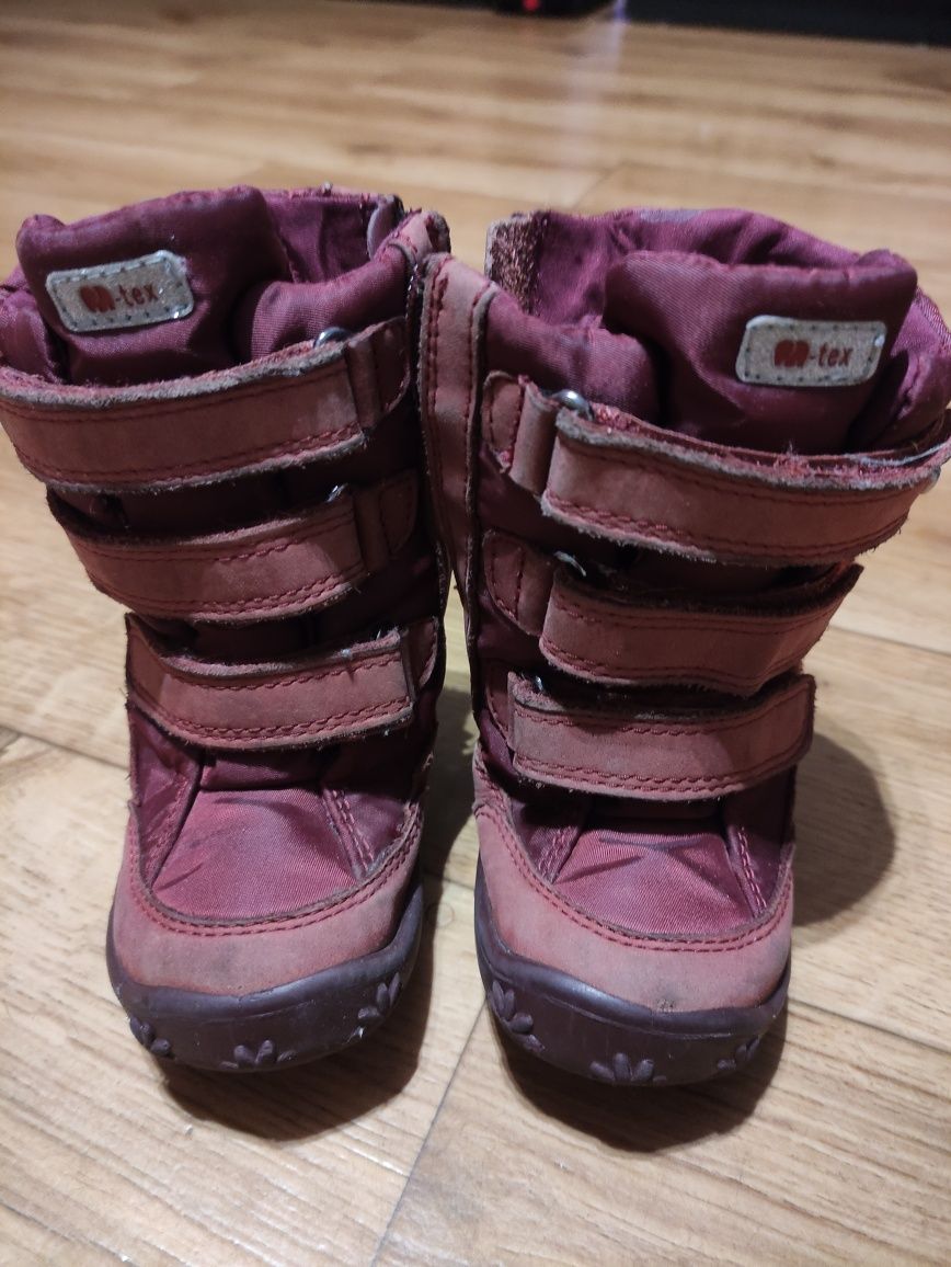 Buty zimowe dla dziewczynki rozm 22