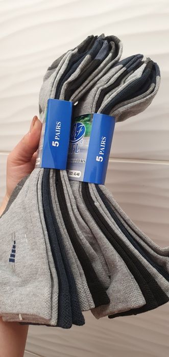 Skarpetki bawełniane męskie 42-46 bawełna komplet 10 par