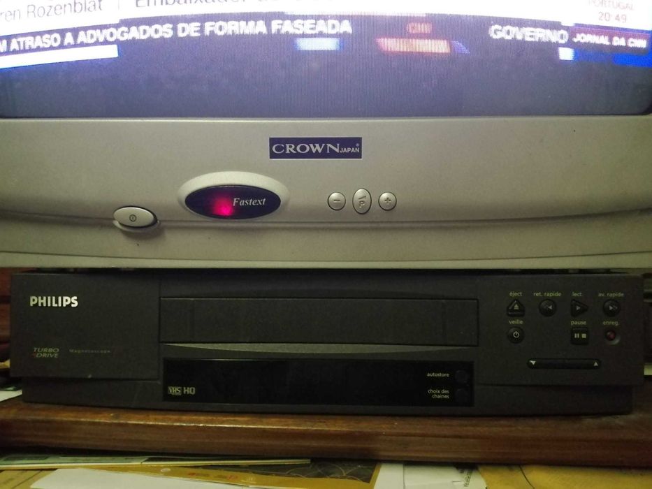 Leitor VHS Philips/Magnetoscope – Totalmente funcional – Imagem nítida
