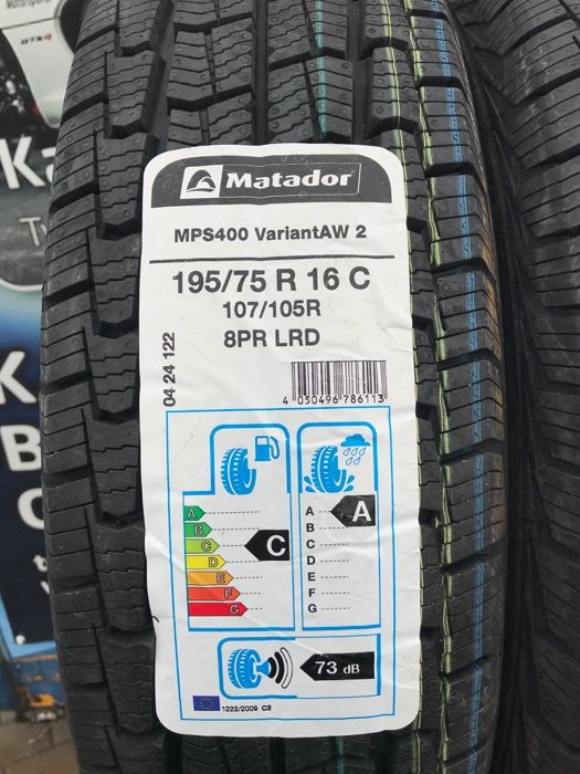 2x Opona wielosezonowa MATADOR 195/75 R16C 107/105R MPS400 całoroczna