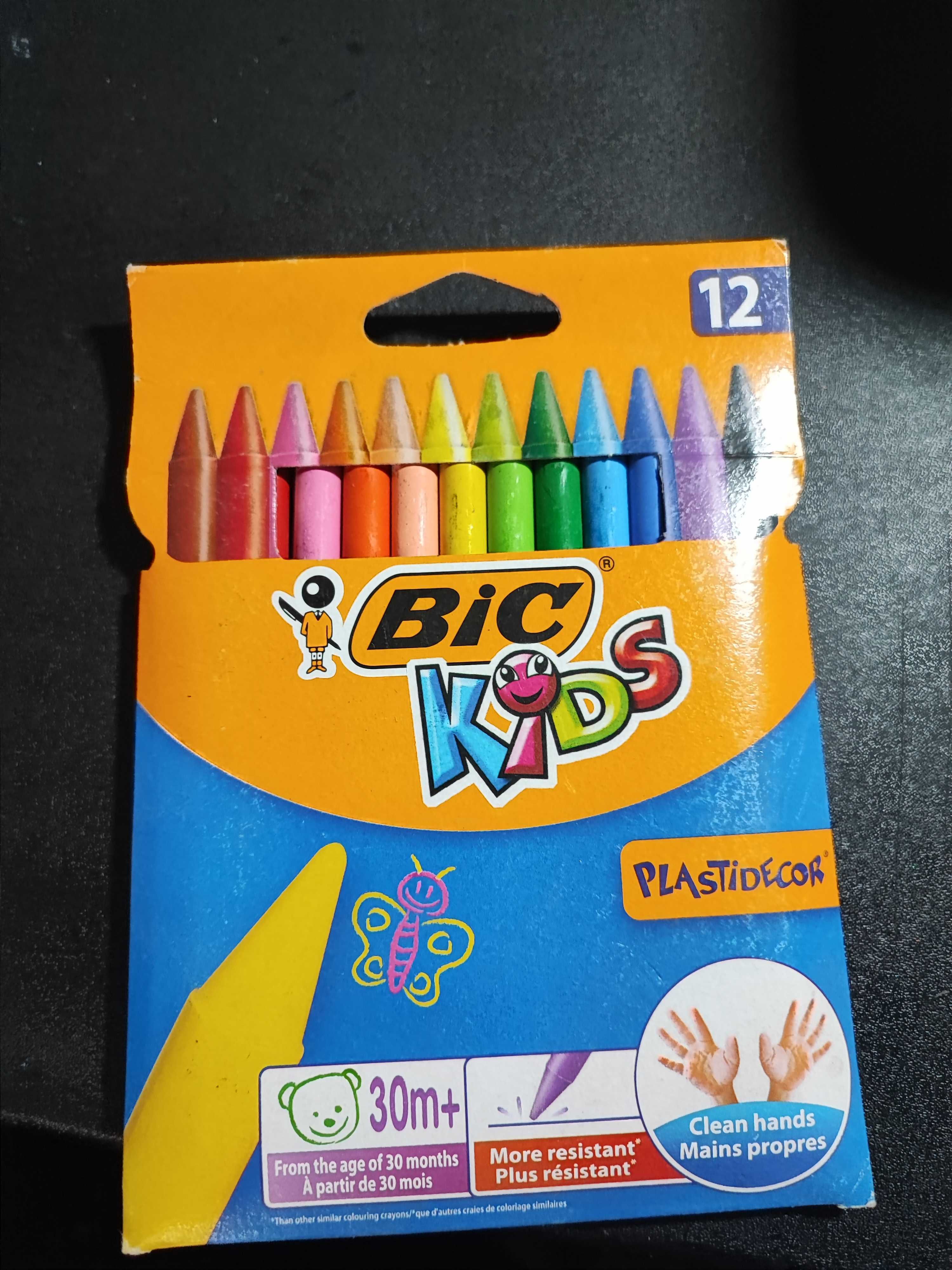 Kredki świecowe bic