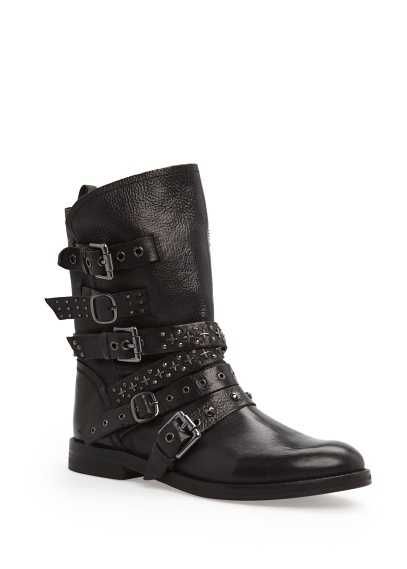 Botins em pele Mango