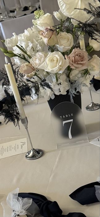 Tablice z numerkami na stoly